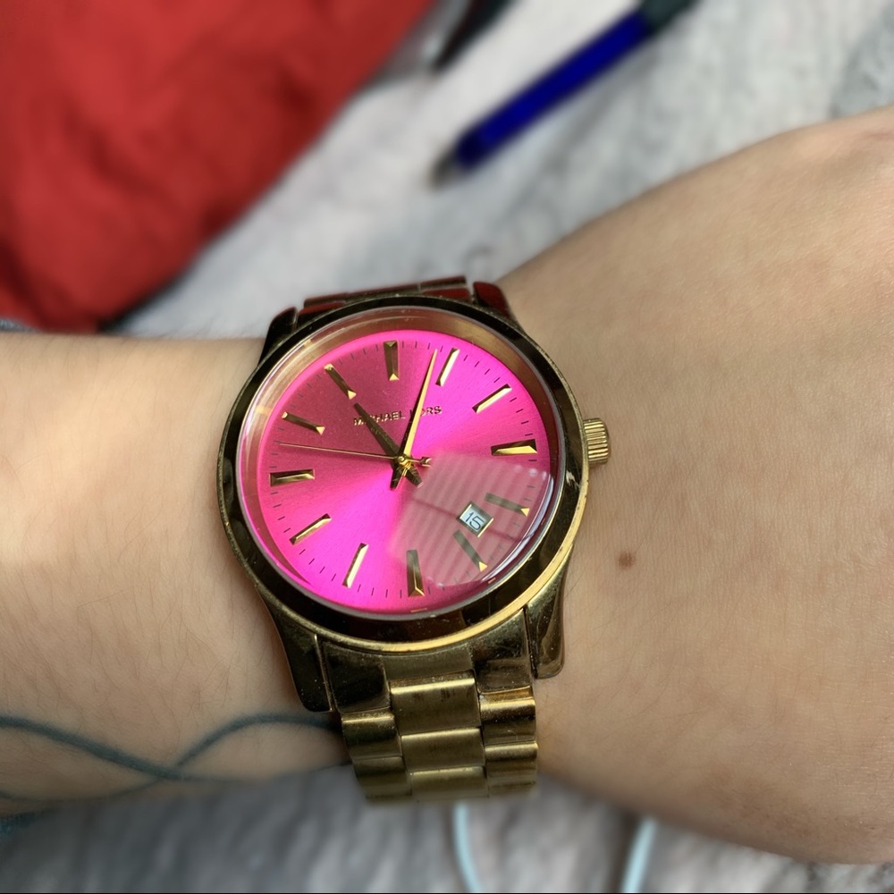 Pink face Michael Kors watch